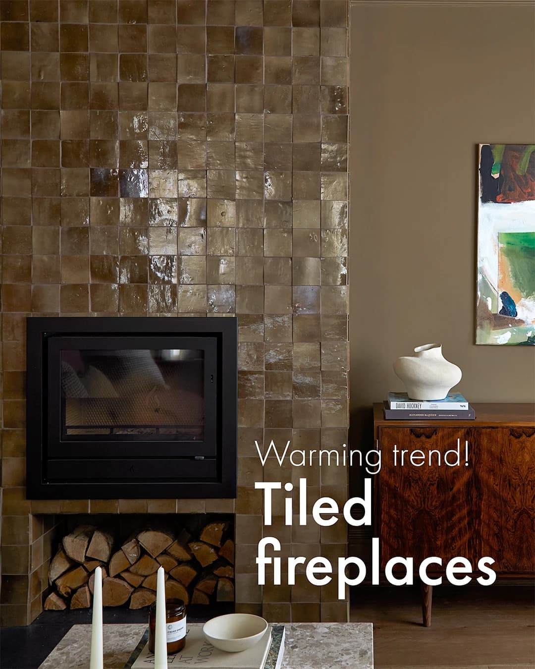 The most beautiful Zellige fireplace surrounds.
